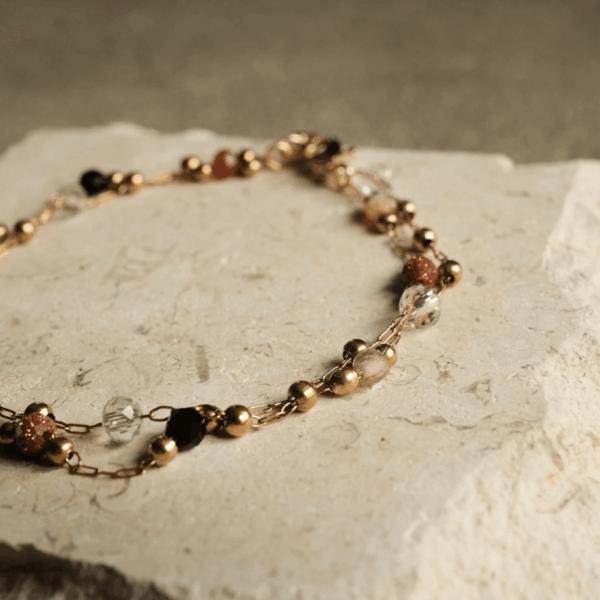 Gardenia梔子花女孩 幸運彩石手鍊