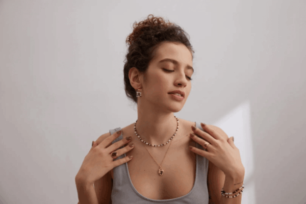 Esterella 熔岩簡約純銀吊墜項鍊