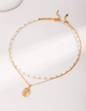 Esterella 熔岩簡約純銀吊墜項鍊