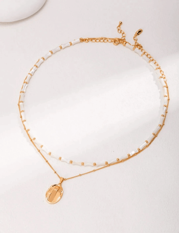 Esterella 熔岩簡約純銀吊墜項鍊